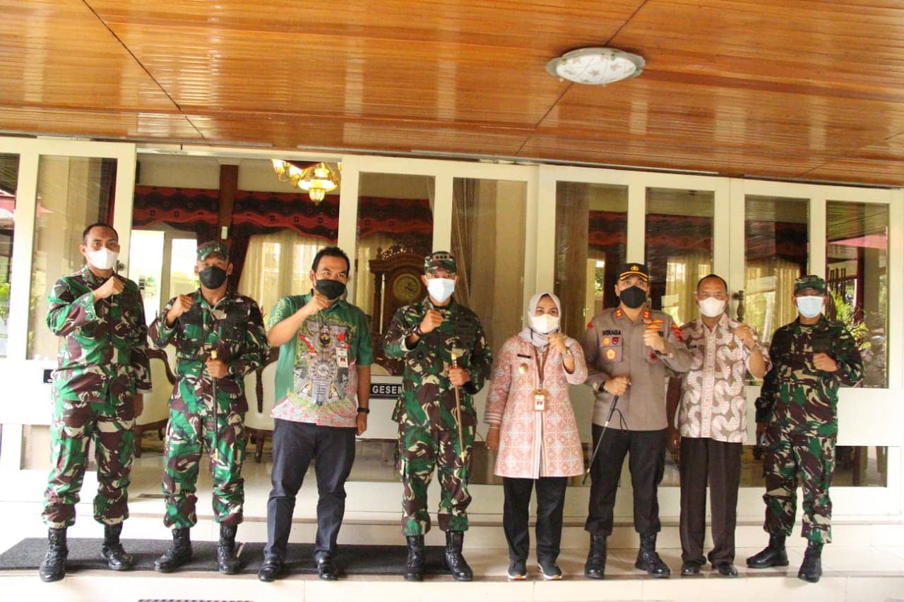 Danrem 073/MKT Berkeliling Ke Wilayah Blora Menyikapi Adanya Peningkatan Kasus Covid-19